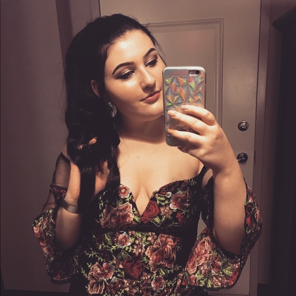 Soieblu Off-the-shoulder Embroidered Mini Dress - Picture 2 of 7